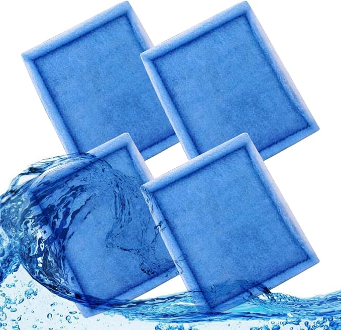 10-20 Gallon Aquarium Filters EZ-Change #2 Filter Cartridge fit Aquarium Filter Cartridge 10 to 20 Power, for Healthier Fish (4 Pcs)