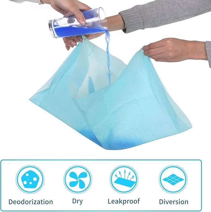 Rabbit Pee Pads, Disposable Super Absorbent Diaper, Pet Toilet/Potty Training Pads for Guinea Pigs, Hedgehog, Hamsters, Chinchillas, Cats, and Other Small Animals (33×45CM-100 Counts)