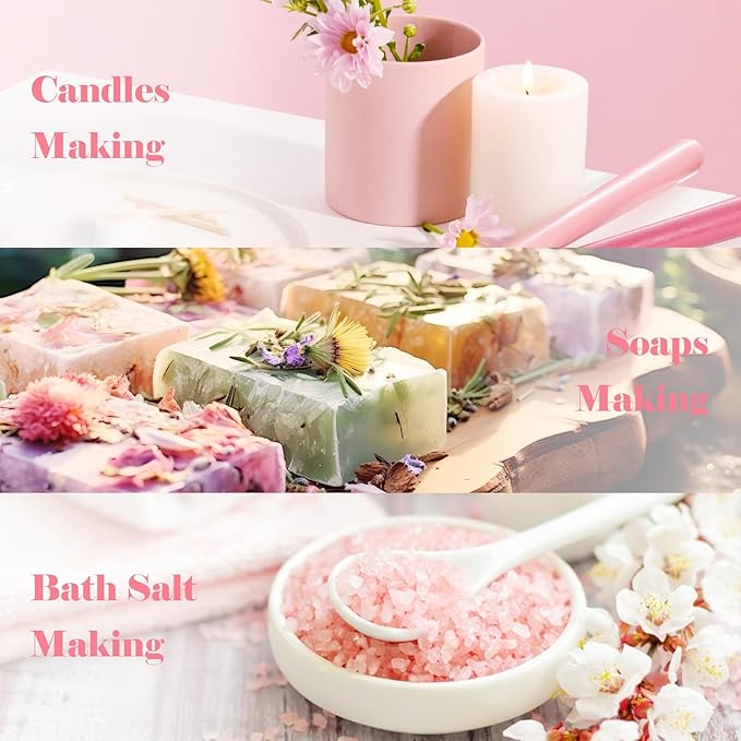 AmaKane Floral Fragrance Oils, Flower Essential Oils for Diffusers for Home, Candle Soap Making Scents 6x10ml, Rose, Jasmine, Chamomile, Neroli, Magnolia, Cherry Blossom Essential Oil