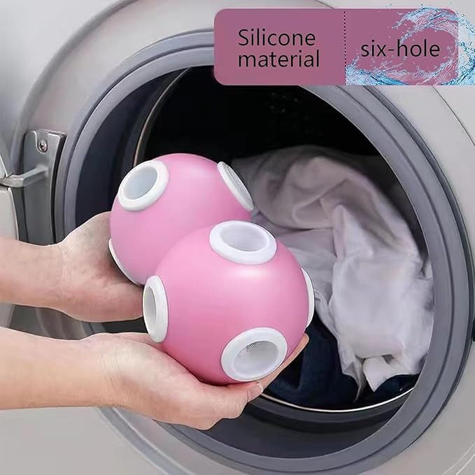 2PCS (Blue + Pink) Laundry Pet Hair Remover & Lint Catcher for Washing Machine - Floating Hair Filter Mesh, lint Catcher for Washing Machine