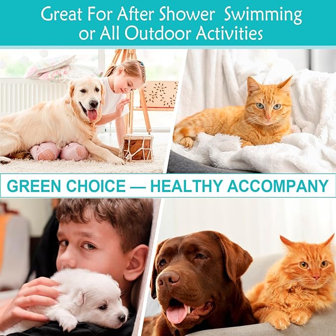 2Pack Advanced Dog Ear Cleaner, Dog Ear Cleaning Solution-Pet Ear Rinse Gently & Efficiently Dog Ear Wash-Cat & Dog Ear Clean-with 20 Cotton Swabs & 20 Finger Covers