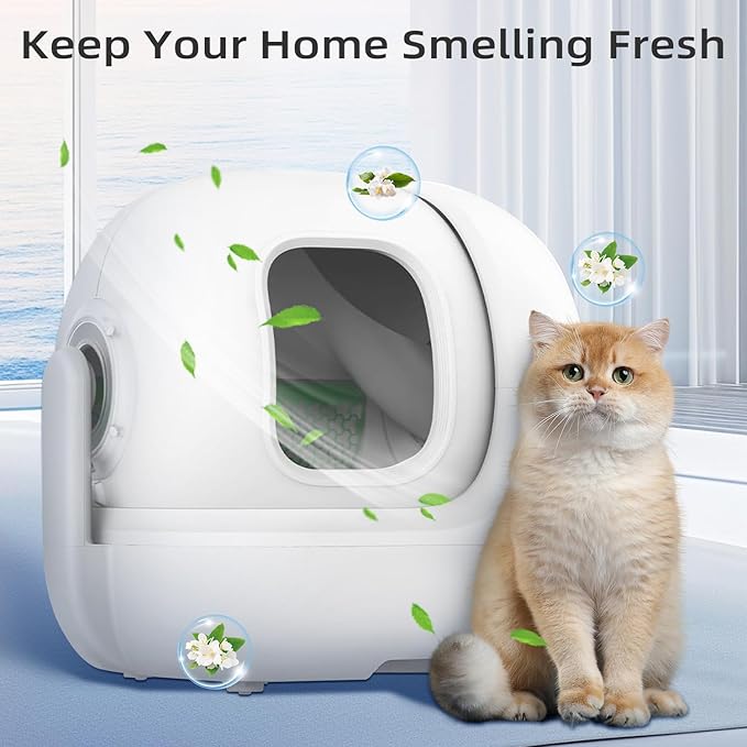 3 Pack Smelling Fresh with N50 Odor Eliminator Exclusive for Pura Max Automatic Self-Cleaning Cat Litter Box - Cat Toilet Odor Control (Old/New Packaging Randomly)