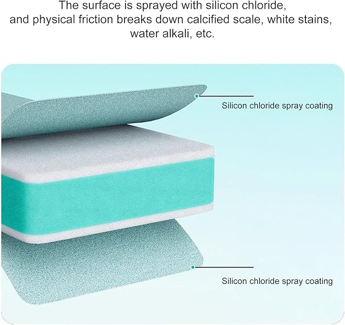 6Pcs Fish Tank Cleaning Pad - 9x4x1.2cm Aquariums Sponge, Stain Removal Aquarium Scrub Pad, AquariumGlass Cleaner Tank Cleaning Kit For Pond Tile Reptile Wall Shrimp Terrarium Betta Aquarium