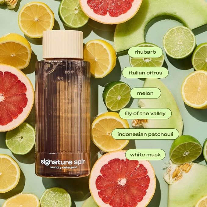 Snif Signature Spin Laundry Detergent & Scent Booster Starter Pack – Crisp Clean Signature Scent, Premium Non-Toxic Laundry Set, HE Safe, Non-Irritating (16oz + 8.5oz)