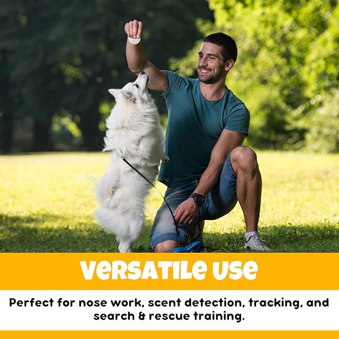 Ink Oil Scent Work Tins - Dog Scent Training Kit - Nosework Detection & Enrichment Scent for Home, Professional Pet Trainers - Reusable Tins with Magnets for Easy Hiding – Bite-Resistant –10 Pcs Set