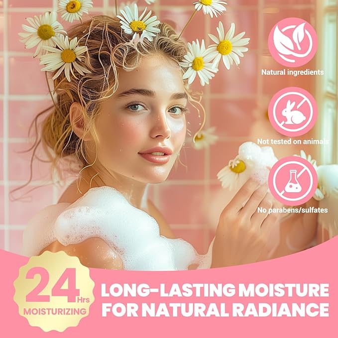 Self Care Gifts for Women, Spa Luxetique Bath and Body Gift Set, 8pcs Daisy Gift Baskets for Women with Bubble Bath, Lotion, Mothers Day Gifts for Mom