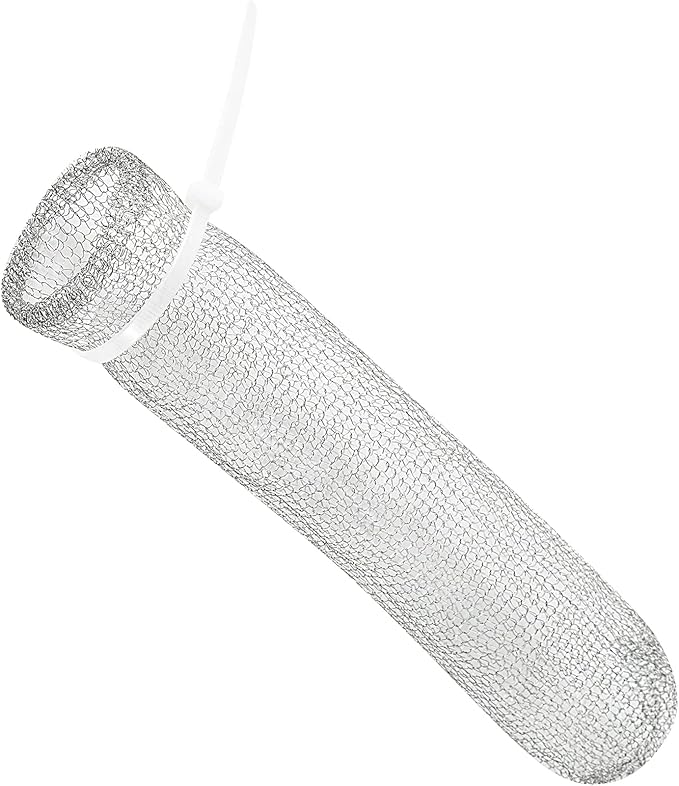 48 Pieces Lint Traps Washing Machine Stainless Steel Lint Snare Traps Laundry Mesh Washer Hose Filter with 48 Pcs Cable Tie