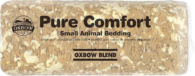 Oxbow Pure Comfort Bedding, Rabbit, Hamster, & Guinea Pig Bedding, Bunny Supplies for Litter Box, Pet Safe, Bunny Litter Box, Guinea Pig Cage, 99.9% Non-Dust, Blended, 178 Liter Bag