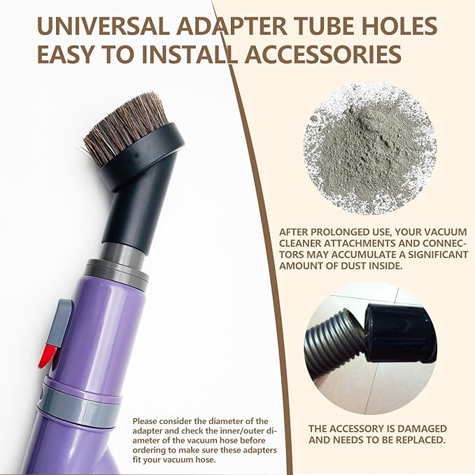 12 Piece For Shark vacuum accessories and attachments, dryer vent cleaner kit.