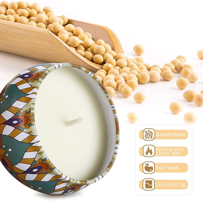 Candles Gifts for Women, 12 Pack Soy Wax Candles for Home Scented, Birthdays Thank You Mothers Day Christmas Gifts for Women Mom Who Have Everything