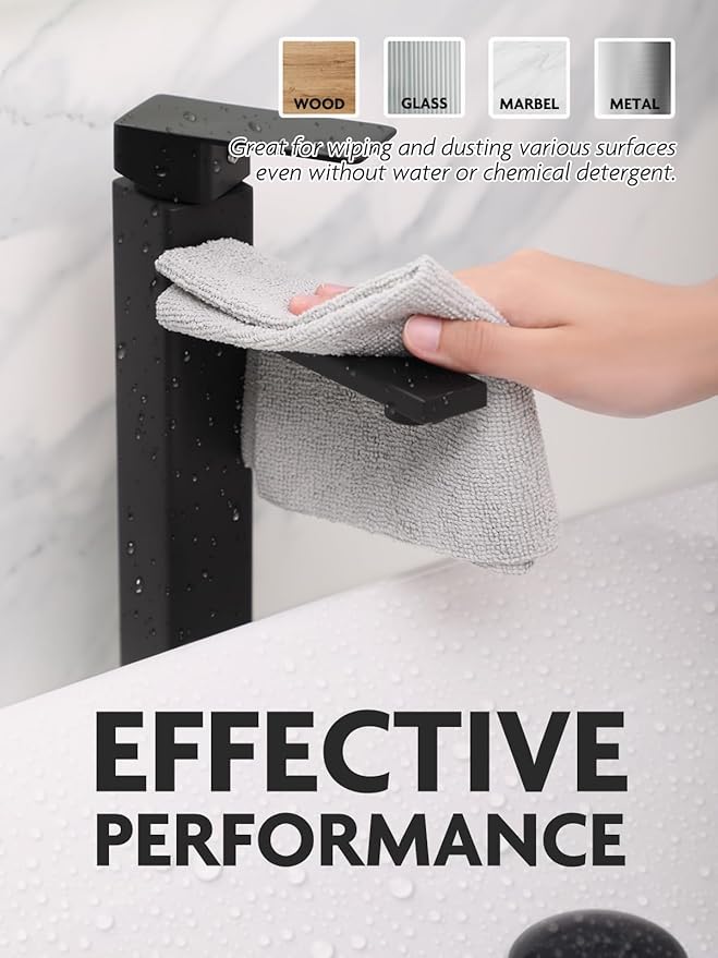 Fantasticlean Microfiber Cleaning Cloth Roll -60 Pack, Tear Away Microfiber Towels, 12" x 12", Reusable, Washable, Scratch Free, Ultra Absorbent for Car, Home Supplies (Grey & DimGrey)