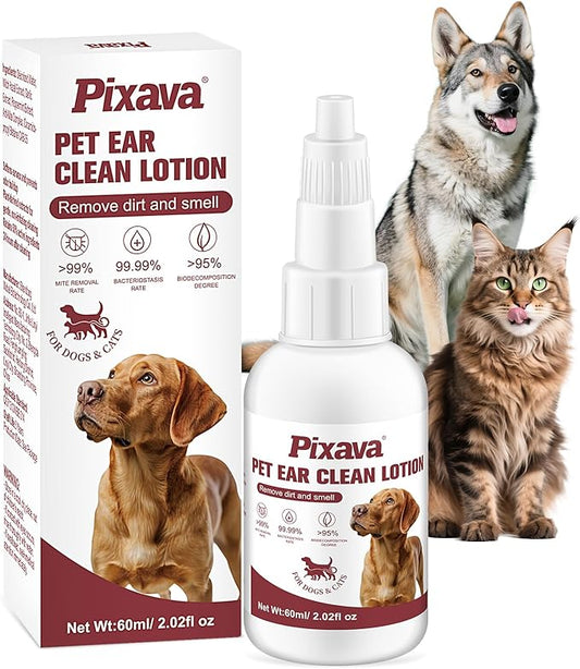 Dog Ear Infection Treatment Drops, Cat Ear Cleaner to Help Remove Debris &Smell for Cats & Dogs,Soothe and Relieve Itchiness