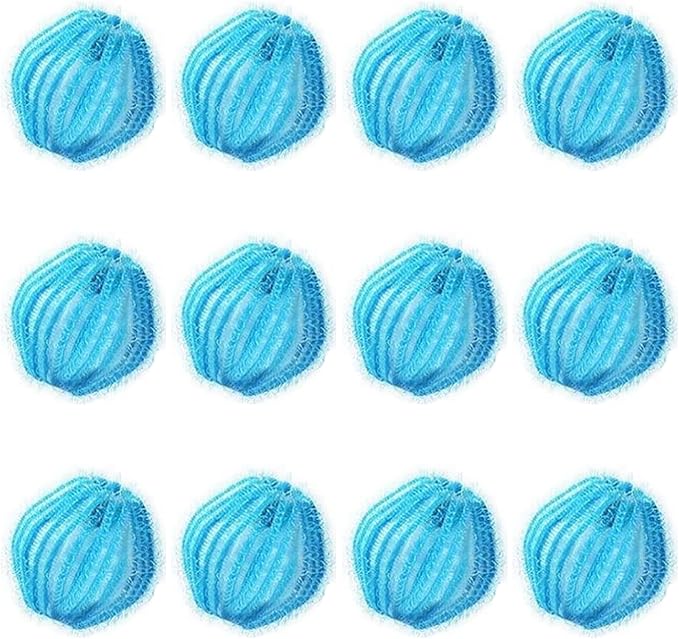 12PCS Pet Hair Remover for Laundry, Reusable Laundry Lint Remover, Dog &Cat Hair Remover for Clothes Bedding, 1.38inches Laundry Hair Trap for Washer Dryer