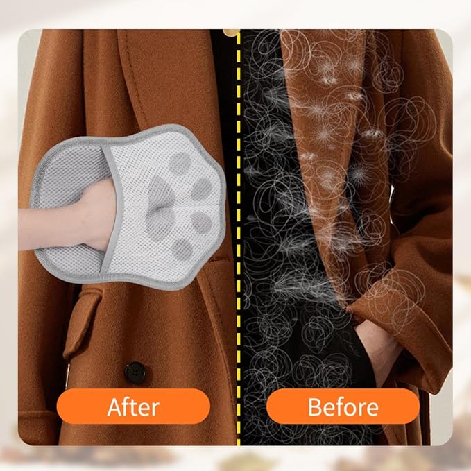 Electrostatic Pet Hair Removal Glove Brush, Newly Upgraded Reusable and Washable Cats & Dogs Hair Removal Glove, Pet Hair Removal Tool for Clothing, Couch, Carpet, Car Seat, 1 Pcs Pink