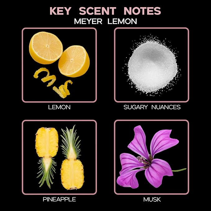 LOVSPA Meyer Lemon Diffuser Oil - Luxury Essential Oils for Diffuser Refill & Air Freshener Room Spray - Long-Lasting & Natural Home Fragrance, Scented Oil for Diffusers, USA Made, 4oz