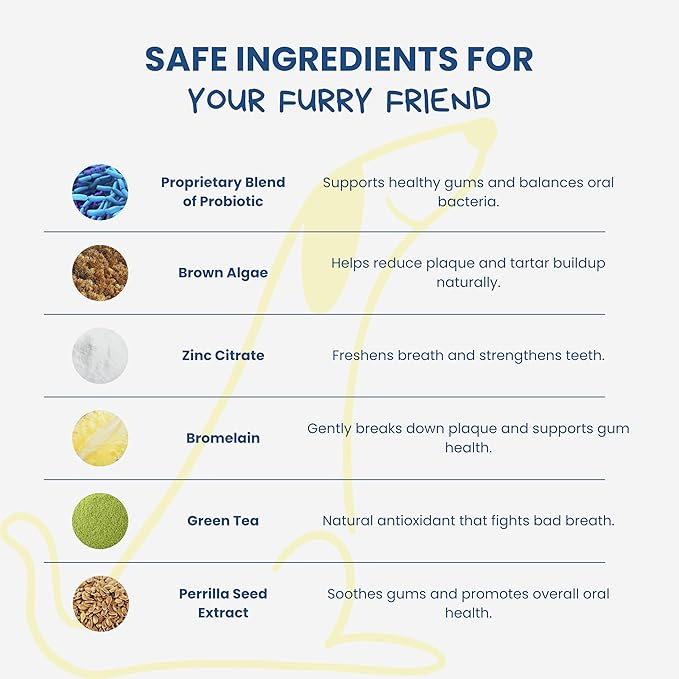 Dog Dental Powder | All-Natural for Teeth Cleaning | Plaque Remover for theeth and Breath freshener | Flavorless, Easy to Use | 3.17 oz - 45 supplys | Smile 2 Life