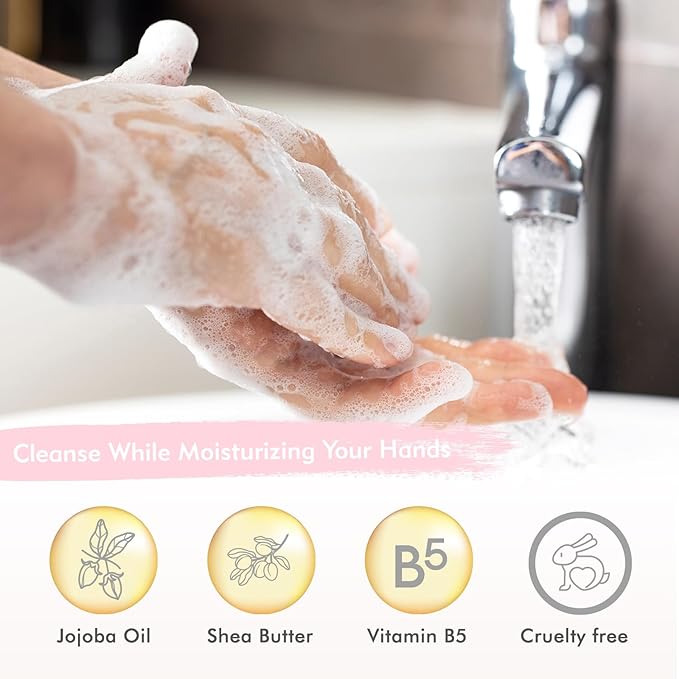 ROMIIE ZOI Liquid Hand Soap Refills Gift Set – Champagne – 3 x 26Fl Oz Bottles – Plant-Based, Non-Toxic, Gentle & Moisturizing Formula with Essential Oils – for Bathroom, Kitchen & Holiday Gifting