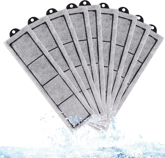 24Pcs Filter Cartridges Replacement RF-S Filter Cartridges Filter Cartridges RF-S Filter Fish Tank Filter Small Filter Cartridges Refill for Aquarium Internal Filter