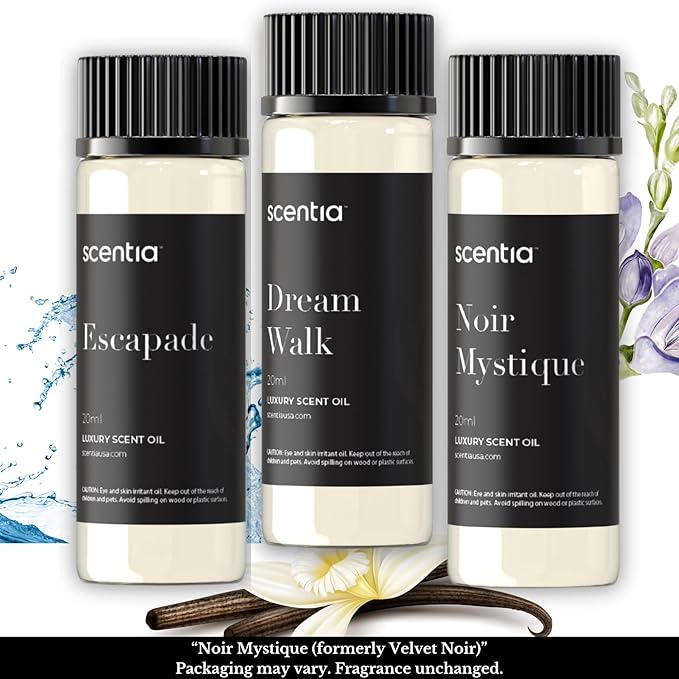 Scentia Hotel Inspired Collection Diffuser Oils – 3×20ml Aromatherapy Set | Luxury Scents Inspired by 5-Star Hotels | Gift-Ready Essential Oil Blend - Thanksgiving & Holiday Gift