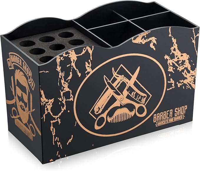 Noverlife Barber Scissors Holder Box, Professional Salon Hairdressing Scissors Rack Holder Storage Organizer for Hairstyling Combs Clips Brushes.
