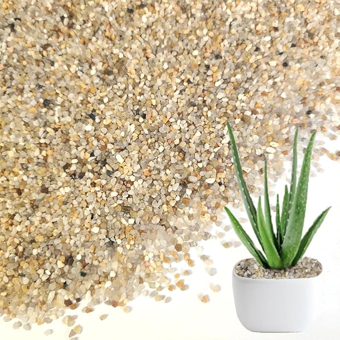 HappyFiller 6 LB Natural Coarse Sand Real Silica Sand Vase Filler,Arts Crafts,Beach Theme,Wedding Ceremony,Home Decoration,Aquarium Tank,Fire Pits,Succulents Plants,Animal Bedding,Zen Garden
