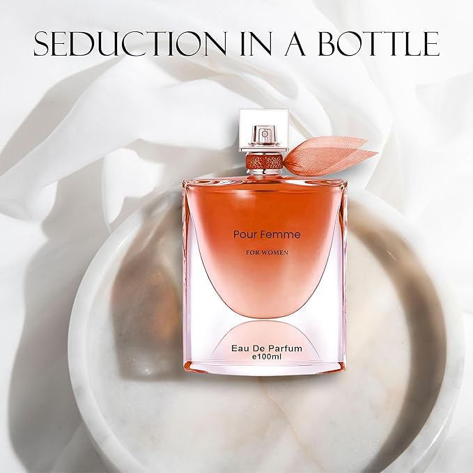 Women's Perfume Set - 2 Pack Eau de Parfum Spray 3.4 Oz Each | Floral Jasmine & Sweet Vanilla with Bergamot & Woody Notes | Long Lasting Original Scent Gift Set for Women (MilaWR&Mon Amour)