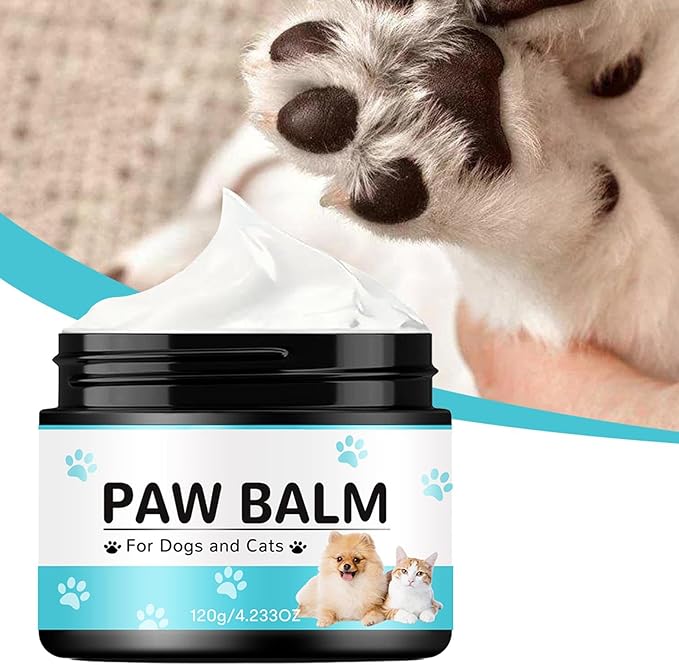 Generic Dog Paw Balm - Paw Pad Lotion 120g | Licksafe Dog Paw Wax for Dry Paws & Nose | Pet Foot Cream | Dogs Paw Protectors | Cream Butter Moisturizes & Soothes Irritated Paws & Elbows