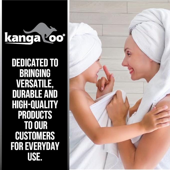 KANGAROO Bathroom Rugs, Chenille Soft Absorbent Bath Rug, Shaggy Shower Mat, Quick Dry Machine Wash Bathmat, Plush Carpet Mats for Tub, Bathtub and Room Home Decor Accessories, 30x20, Turquoise