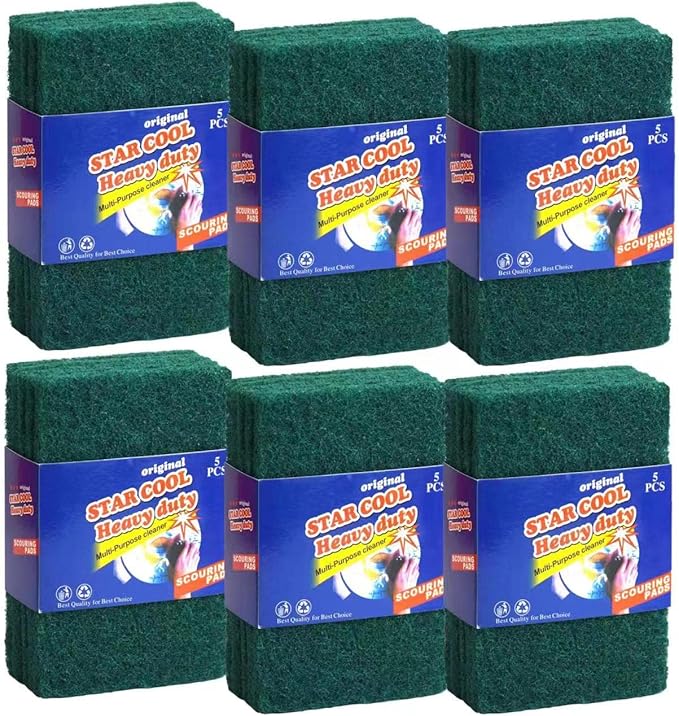Heavy Duty Scrub Sponge, Scratch Free Home Kitchen Dual-Sided Dishwashing Sponge, Sponge scouring pad,for Kitchen, Sink, Dish, Bathtub, Wall 30PCS…