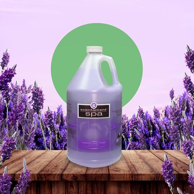 Best Shot Scentament Spa Calming Conditioner, Skin Care Product for Any Dog and Cat, Hypoallergenic Puppy Supplies, Lavender Aloe, 1 Gallon