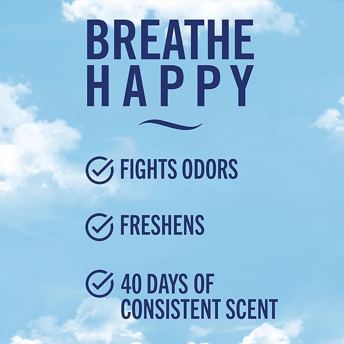 Febreze Car Air Freshener Vent Clip Old Spice Fiji Scent, .07 oz. Car Vent Clip, Pack of 4