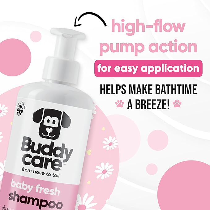 Baby Fresh Dog Shampoo by Buddycare | Deep Cleansing Shampoo for Dogs | Fresh Scented | with Aloe Vera and Pro Vitamin B5 (50.72oz)