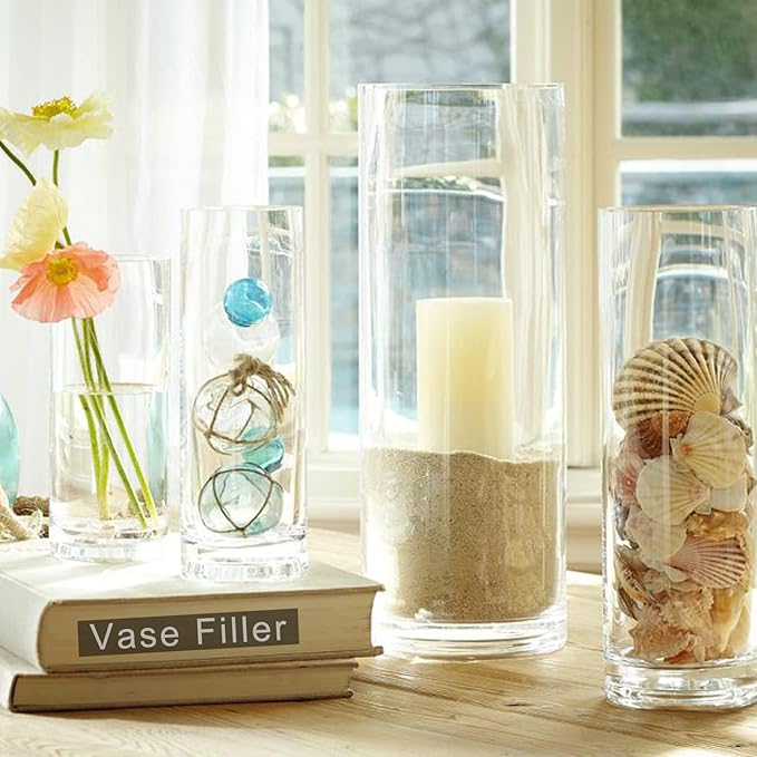 HappyFiller 2 LB Natural Silica Sand Real Sand Vase Filler,Arts Crafts,Beach Theme,Wedding Ceremony,Home Decoration,Fire Pits,Succulents Plants,Aquarium Tank,Animal Bedding,Zen Garden