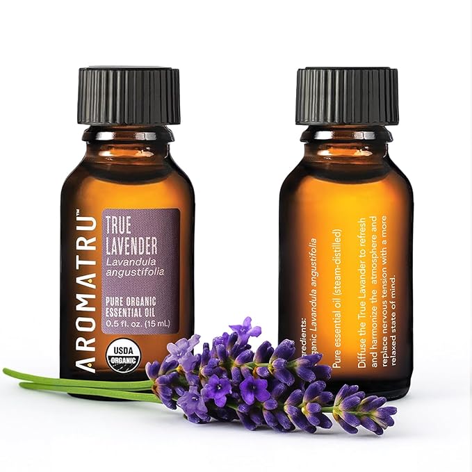 Comfort Essential Oil Kit – True Lavender, Palmarosa, Sweet Orange, and Ho Wood – Organic & Wildcrafted – ISO Certified – No Synthetic Fillers – Ethically Sourced