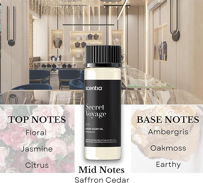 Perfume-Inspired Essential Oil Set – 3×20ml Diffuser Oils with Floral & Woody Notes | Designer Fragrance Blends for Home, Spa & Aromatherapy - Thanksgiving & Holiday Gift