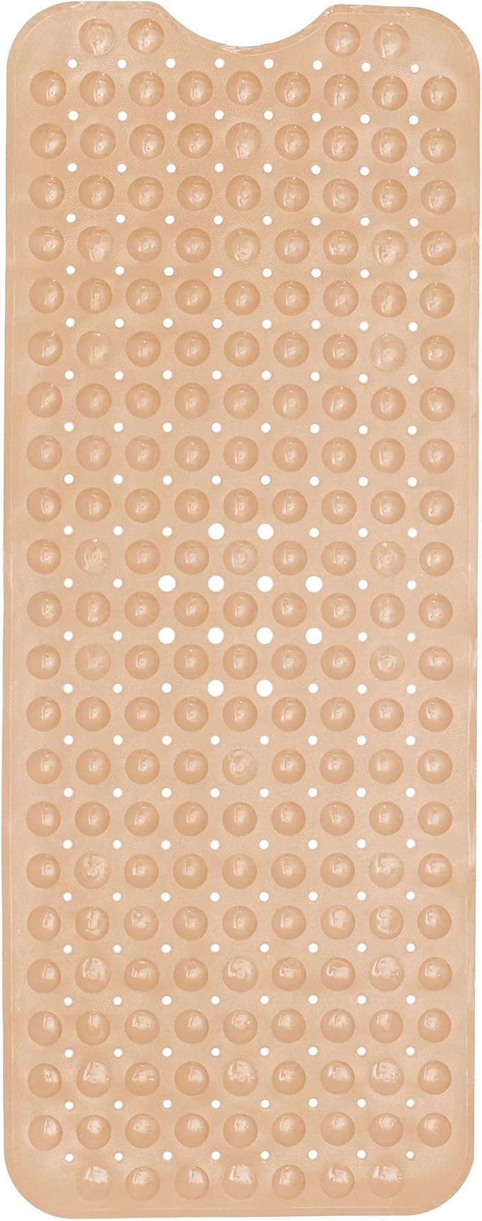 ENKOSI Bath Mat - Large Non Slip Bathtub & Shower Mat - Extra Long. 40 x 16 Inch Bathroom Mats for Tub Nonslip Anti Slip Bathmats (40x16 Beige 1-Pack)