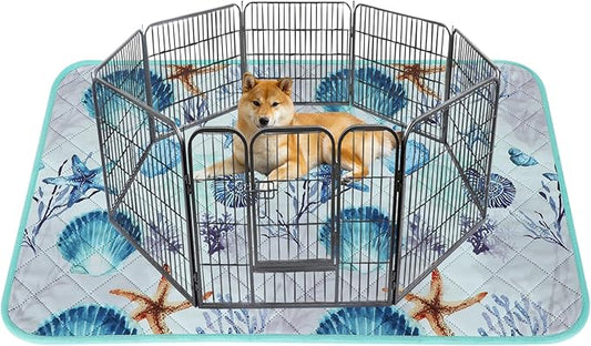 IEUUMLER Washable Pee Pads for Dogs, 1 Pack Reusable Waterproof Puppy Pads, Non-Slip Super Absorbent Dog Training Pad for Playpen Crate Bed EU012