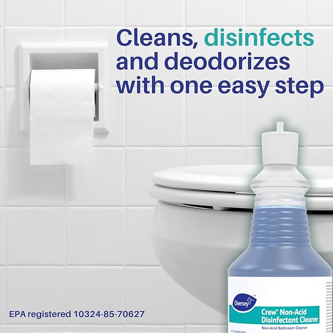 CREW Non-Acid All-Purpose Disinfectant Bathroom Cleaner, Floral Fresh, 32oz