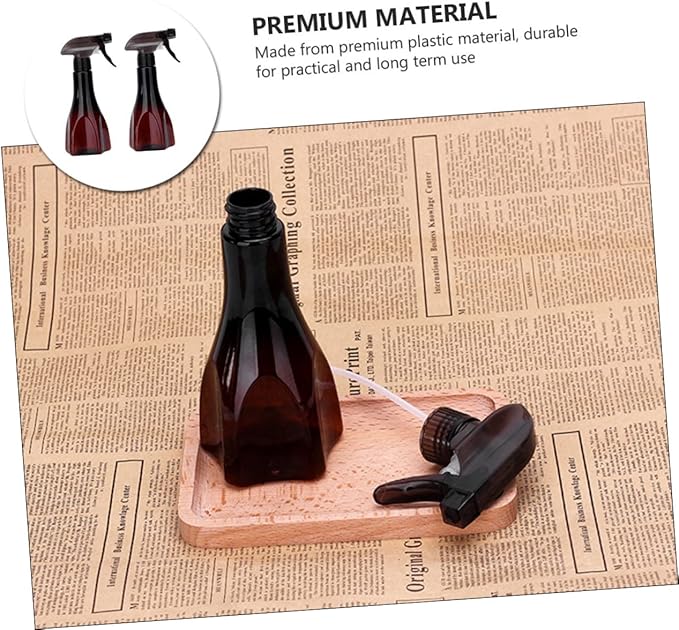 Angoily 2pcs Adjustable Hairdressing Sprayer Portable Water Spray Bottle for Gardening Cleaning Hairstyling Trigger Mist Sprayer in Random Colors