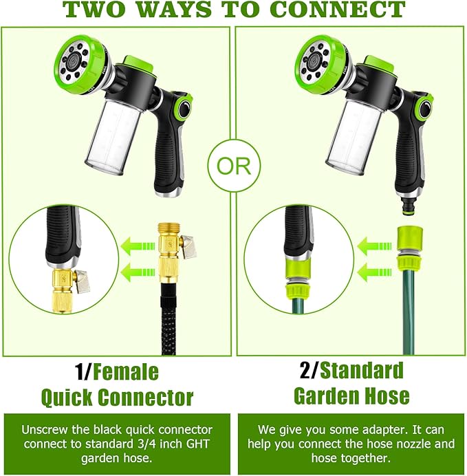 Upgrade Dog Washing Hose Attachment, Dog Shower Attachment with Soap Dispenser, Dog Shampoo Hose Attachment with Pet Bath Brush Car Wash Mitt & Dog Comb for Showering Pet (Hose Not Include)