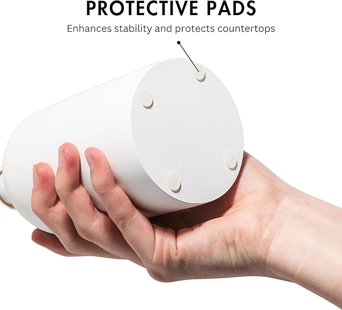 Matte White Soap Dispenser Set with Tray, 2 Pack 15oz Round Rustproof Liquid Hand Dish Soap Dispensers with Tray for Kitchen Sink, Countertop, and Bathroom