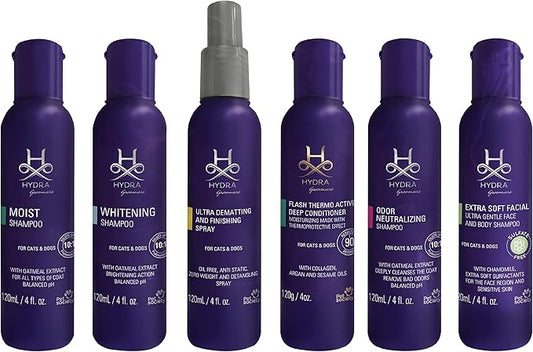 Hydra Professional Experience , Shampoo, Conditioner, and Sprays, Dog and Cat Grooming Supplies, 6-Bottle Set