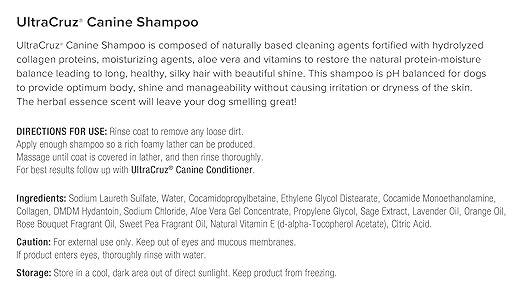 UltraCruz® Canine Shampoo, 1 Gallon