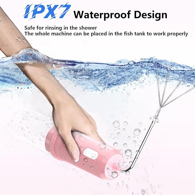 Ear Wax Removal, 2 in 1 Electric Ear Cleaning Kit with 4 Pressure Modes, Portable Water Powered Ear Cleaner with Basin and Nasal Nozzles, Ear Irrigation Flushing System for Adults and Kids, Pink