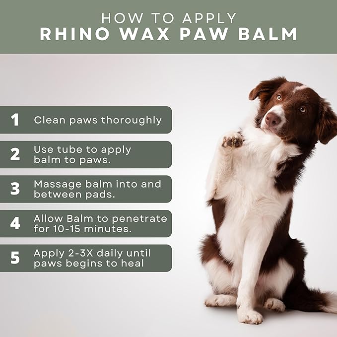 Healing Dog Paw Balm Multi-Pack (2-2oz Tubes + Microfiber Cloth) - Moisturizer, Soother, and Pain Relief for Dry, Cracked, or Irritated Dogs Paws - Natural - Lick-Safe - Made in USA