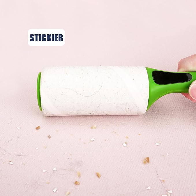 4 inch Lint Roller Refills Only Compatible with Evercare Extra Sticky Pet Hair Remover Lint Rollers, 50% More Pickup, 60 Sheets Each Refill, 6 Pack, 360 Sheets Total (1 1/2'' Inside Dia.)