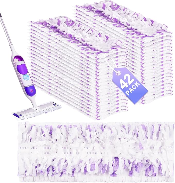 42 Pcs 5X Cleaning Power Mop Pads for Swiffer Power Mop, Multi-Surface Mopping Pad Refills for Floor Cleaning