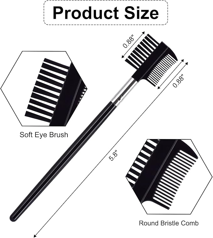 6 Pack Flea Comb for Cats Dogs,Stainless Steel Dog Cat Grooming Combs With Rounded Teeth,Double-Sided Tear Stain Remover,Dematting Comb For Dogs Cats Ideal for Small, Medium & Large Pets (Pink)