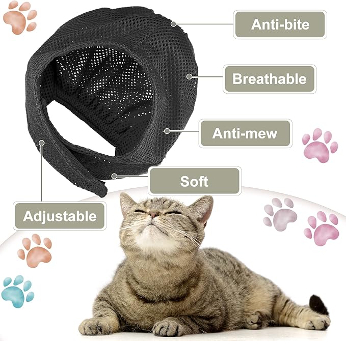 9 Pcs Cat Bathing Bag Set Cat Shower Bag Anti Bite and Scratch for Pet Grooming Washing Brush Comb Muzzle Nail Clipper Nail File Tick Tool(Blue, Gray)