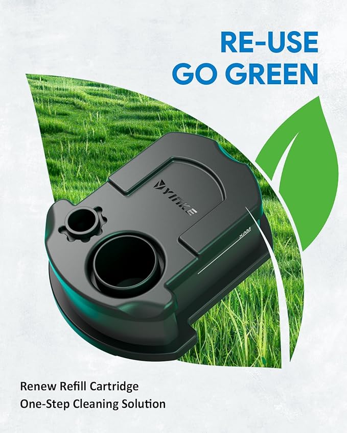 2025 New Reusable Cartridge Compatible with Braun Clean & Renew Refill Cartridge CCR, Shaver Cleaning & Care Refill Kit with Gentle Hygienic Protection, Eco-Friendly